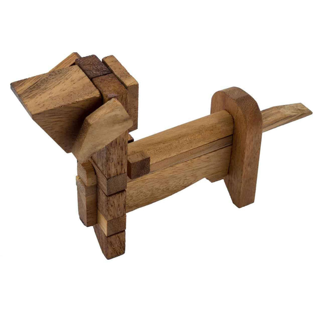 [DISCONTINUED] Wolfpack Games Kumiki Dog Wooden 3D Puzzle