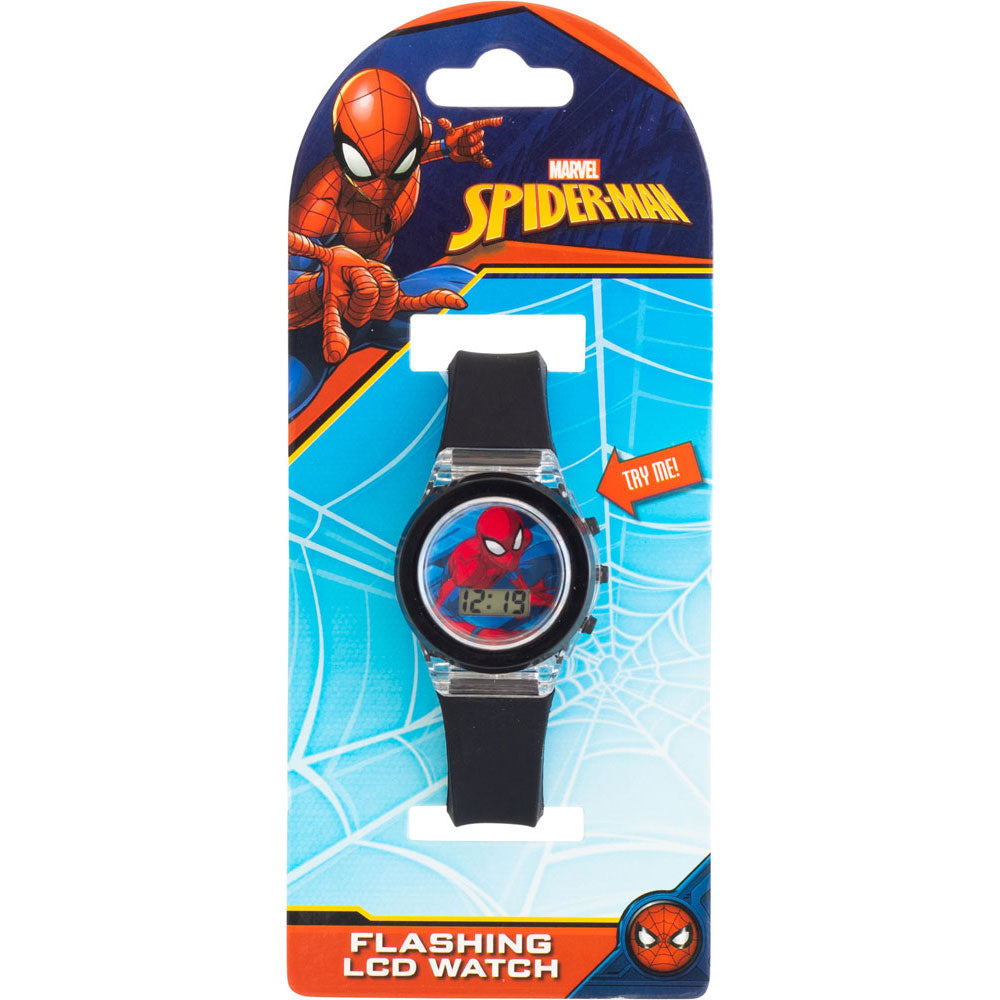 You Monkey Flashing Light Up Spider-Man LCD Watch