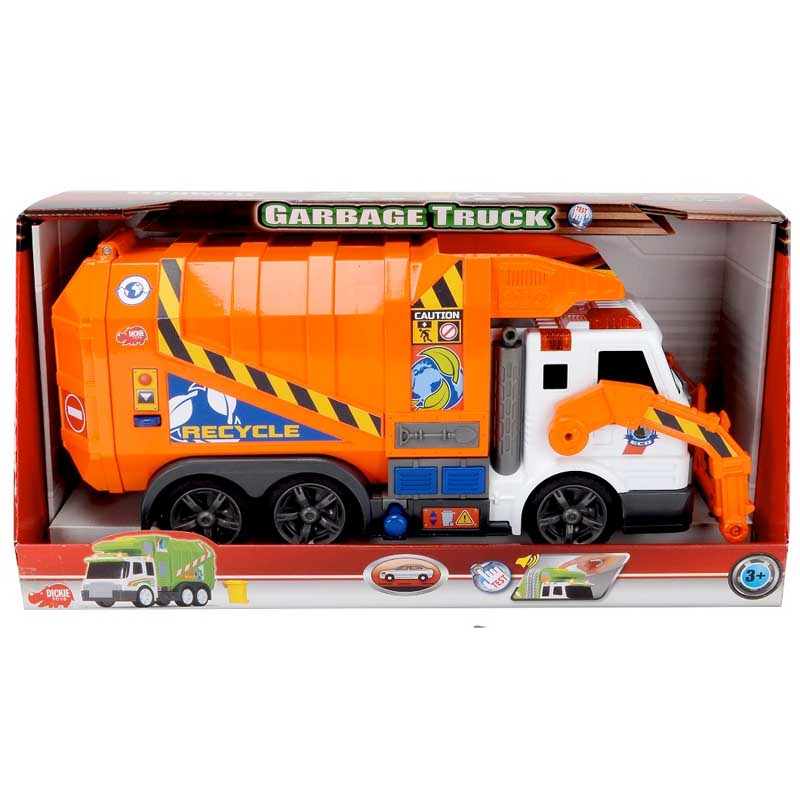 Dickie Toys Light & Sound Front Load Garbage Truck