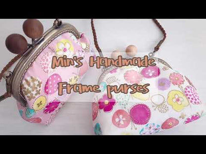 MinZ Studio Handmade Sakura Butterflies Frame Purse - Pink